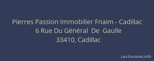Pierres Passion Immobilier Fnaim - Cadillac