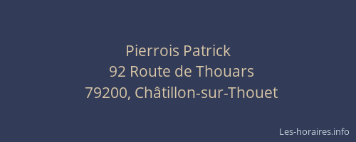 Pierrois Patrick