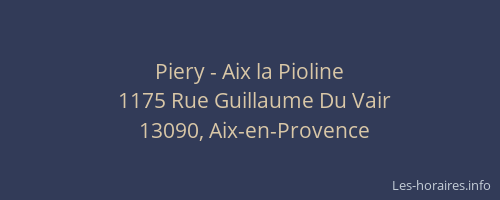 Piery - Aix la Pioline