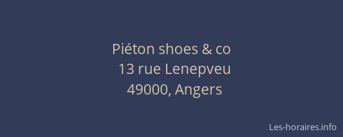 Piéton shoes & co