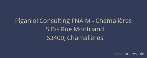 Piganiol Consulting FNAIM - Chamalières