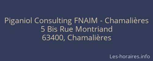 Piganiol Consulting FNAIM - Chamalières