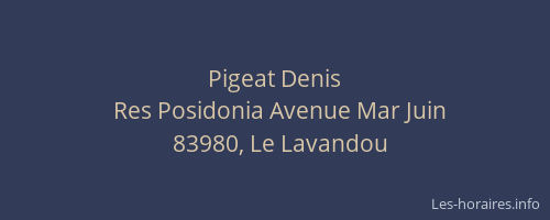 Pigeat Denis