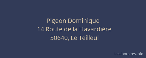 Pigeon Dominique