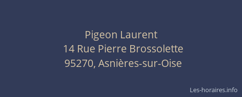 Pigeon Laurent