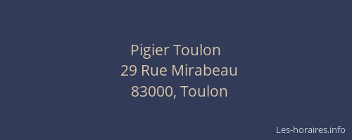 Pigier Toulon