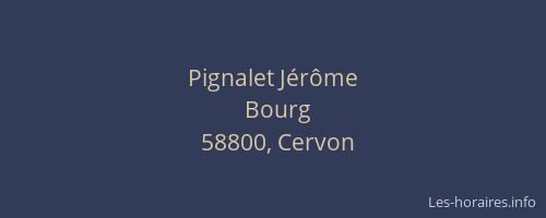 Pignalet Jérôme