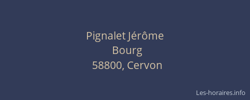 Pignalet J&eacute;r&ocirc;me