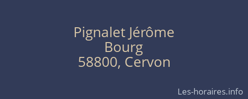 Pignalet Jérôme