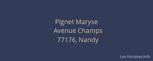 Pignet Maryse