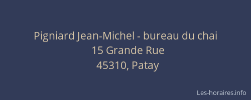 Pigniard Jean-Michel - bureau du chai