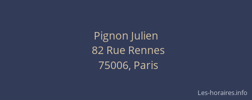 Pignon Julien