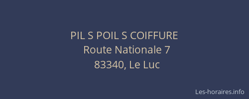 PIL S POIL S COIFFURE