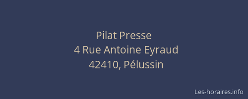 Pilat Presse