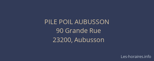 PILE POIL AUBUSSON
