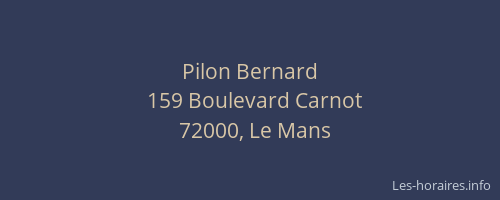 Pilon Bernard