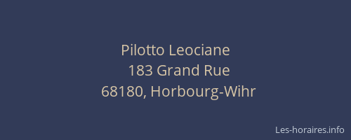 Pilotto Leociane