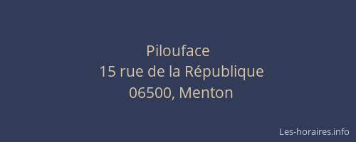 Pilouface