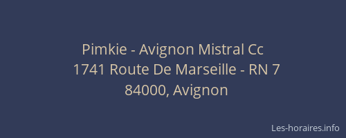 Pimkie - Avignon Mistral Cc