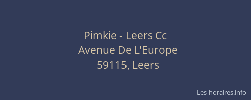 Pimkie - Leers Cc