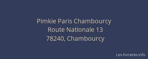 Pimkie Paris Chambourcy