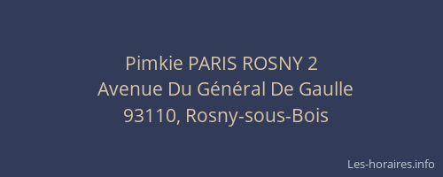 Pimkie PARIS ROSNY 2
