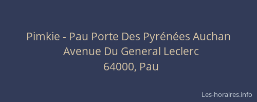 Pimkie - Pau Porte Des Pyrénées Auchan