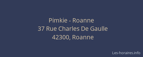 Pimkie - Roanne