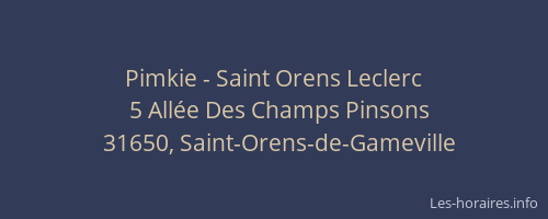 Pimkie - Saint Orens Leclerc
