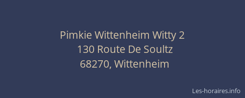 Pimkie Wittenheim Witty 2