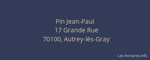 Pin Jean-Paul