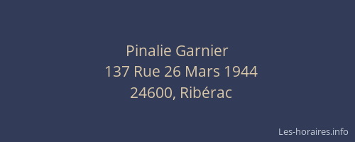 Pinalie Garnier