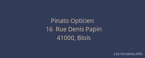 Pinato Opticien