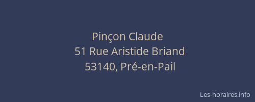 Pin&ccedil;on Claude