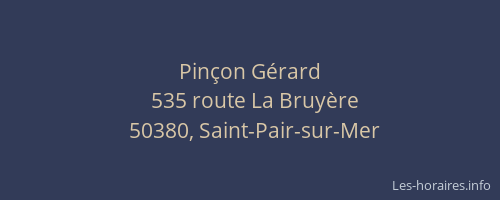 Pinçon Gérard