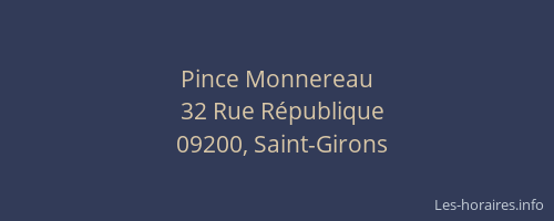 Pince Monnereau