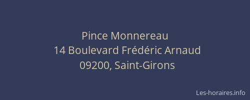 Pince Monnereau