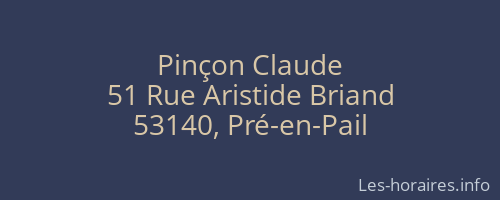 Pinçon Claude