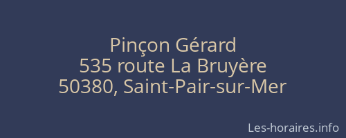 Pinçon Gérard