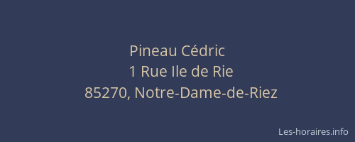 Pineau Cédric
