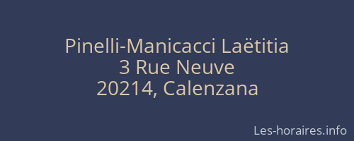 Pinelli-Manicacci Laëtitia