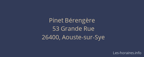 Pinet Bérengère