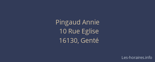 Pingaud Annie