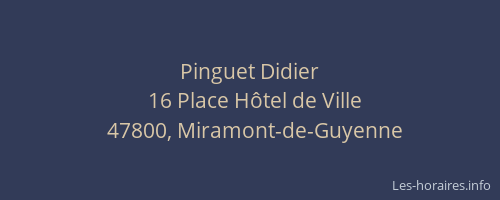 Pinguet Didier