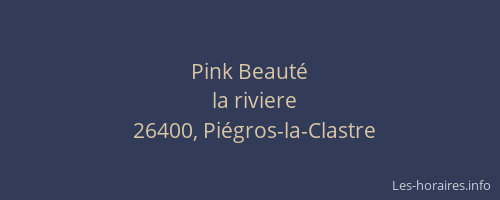 Pink Beaut&eacute;