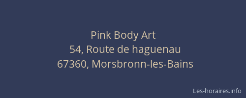 Pink Body Art