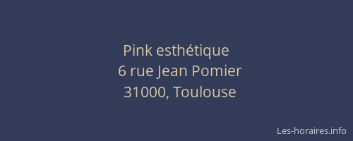 Pink esthétique