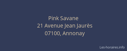 Pink Savane