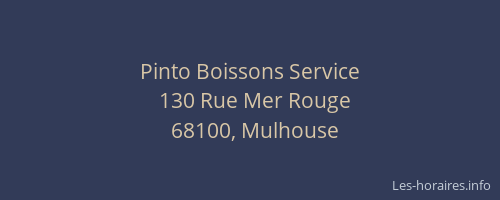 Pinto Boissons Service