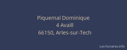 Piquemal Dominique